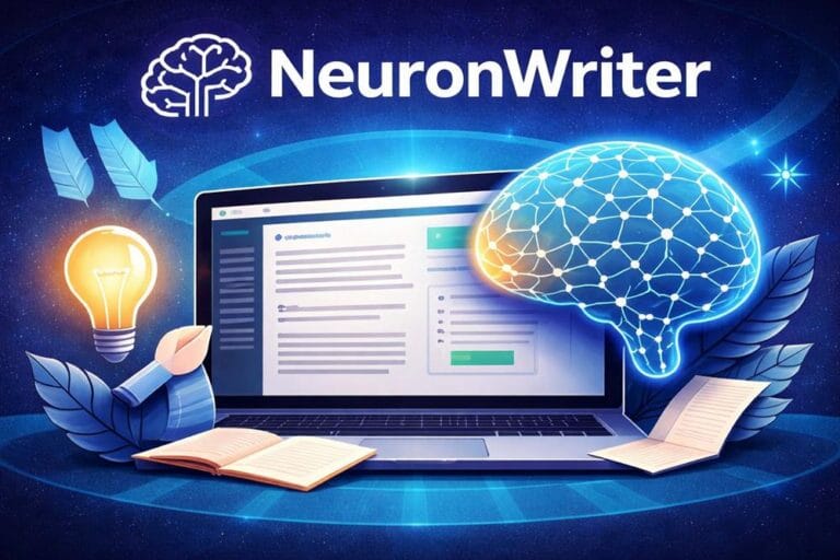 NeuronWriter AI writing assistant with NLP optimization and content scoring interface