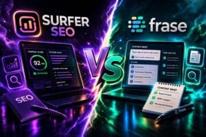 Surfer SEO vs Frase comparison for SEO content tools